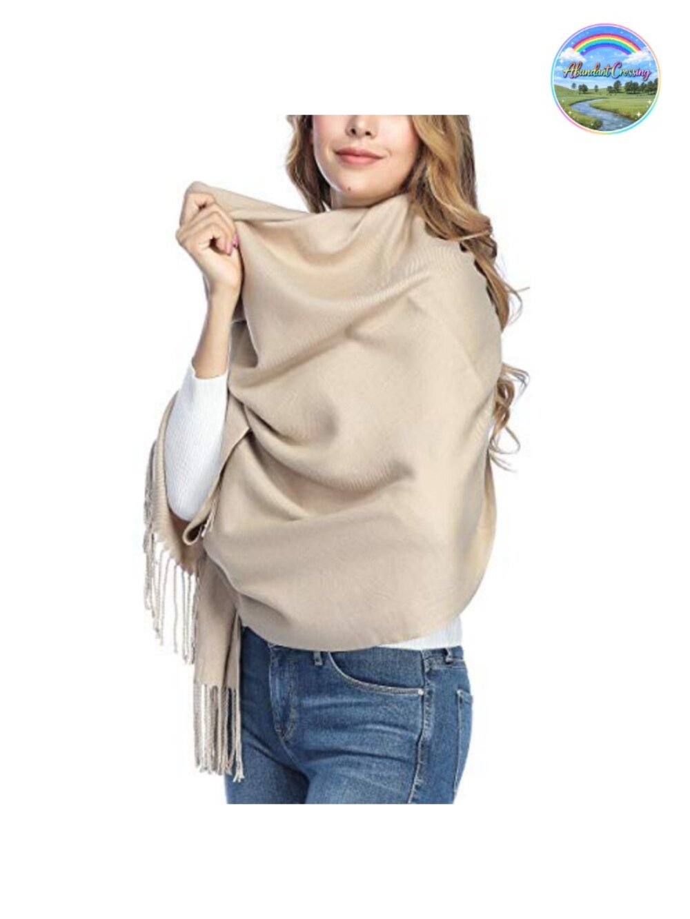 Oversized Pashmina Shawl Wrap Viscose Blend Evening Dress Winter Warm